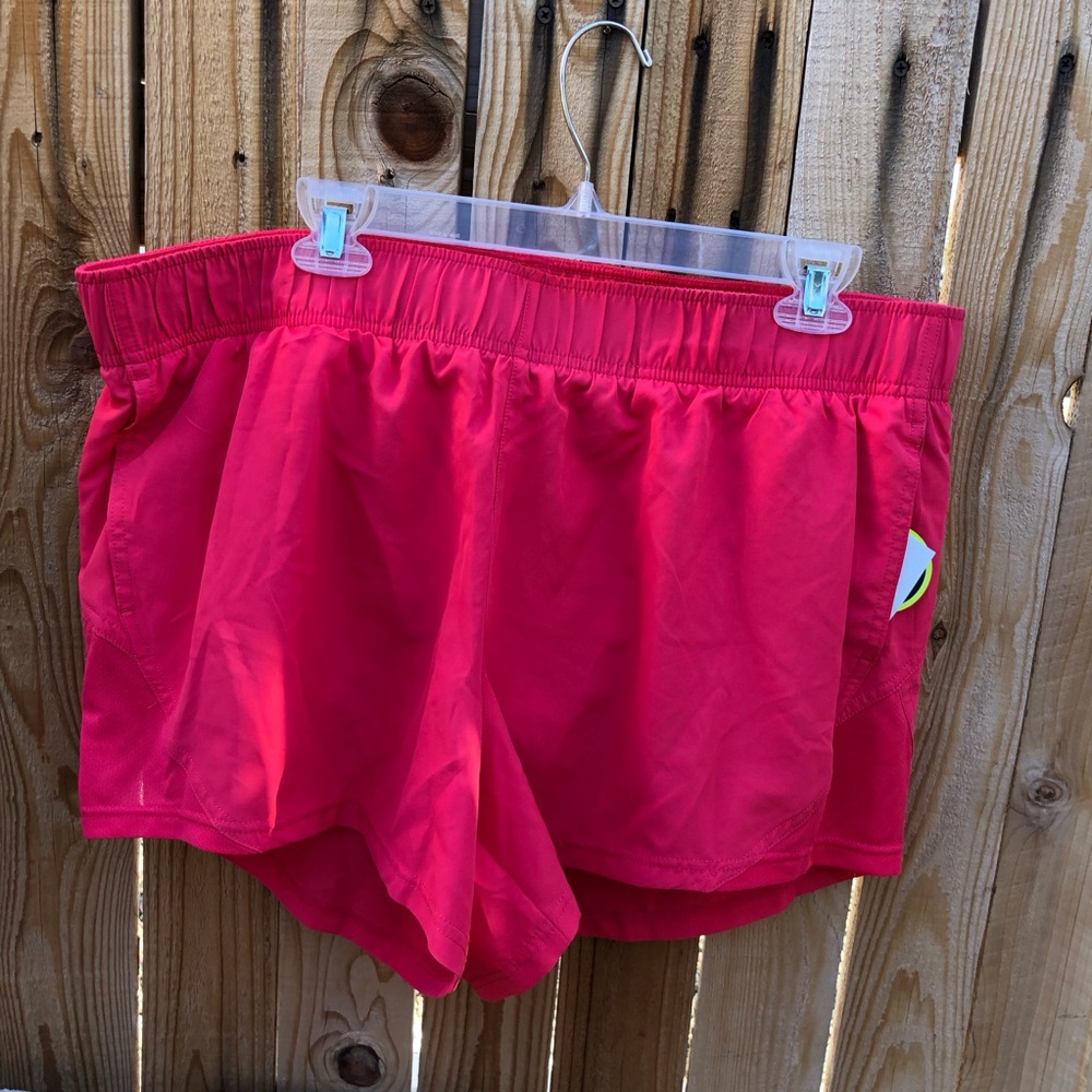 Athletic Works Core Women Running Shorts Melon Delight Side Pockets XL(16-18)